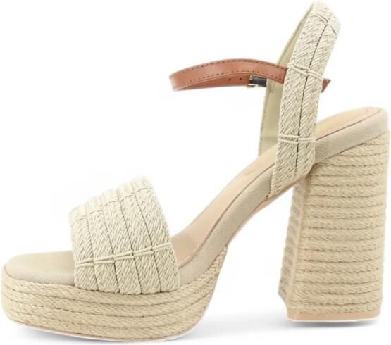 Tommy Hilfiger Rope Platform Block Heel Sandals