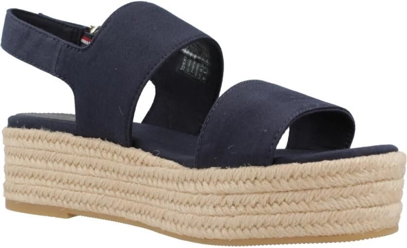 Tommy Hilfiger Sandalen MID WEDGE SANDAL zomerschoen sandaal met jute-beklede plateauhak - Foto 2