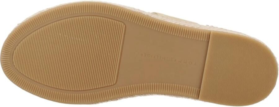 TOMMY HILFIGER Espadrilles Dames Mid Wedge Sandal Katoen Beige - Foto 5