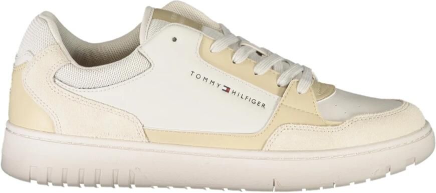 Tommy Hilfiger Sportieve Beige Vetersneakers met Contrastdetails en Logoprint Beige Heren - Foto 3