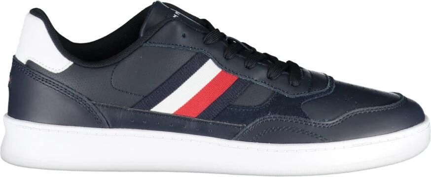 Tommy Hilfiger Blauwe Sportieve Veterschoenen met Contrastdetails en Logoprint