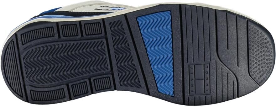 Tommy Hilfiger Blauwe Sportieve Vetersneakers met Contrastdetails en Logoprint Blue Heren - Foto 3
