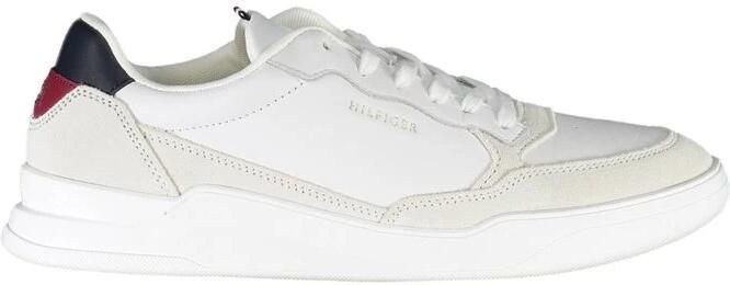 Tommy Hilfiger Witte Sneakers voor Heren met Contrasterende Details Wit