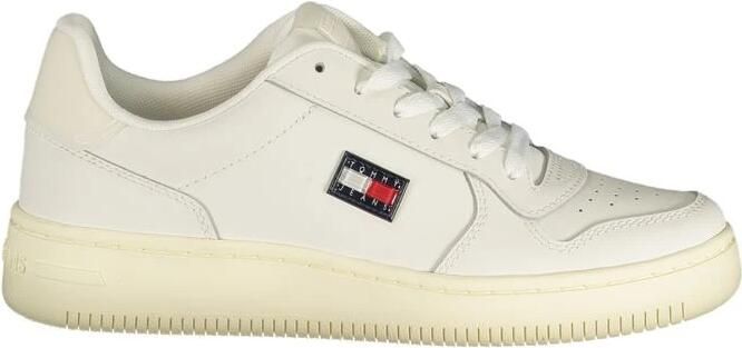 Tommy Jeans Sneakers laag 'BASKET' navy knalrood wit