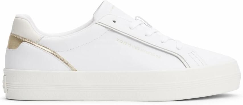 Tommy Hilfiger Leather Trainers FW0FW04276 Wo White Sneakers - Foto 5