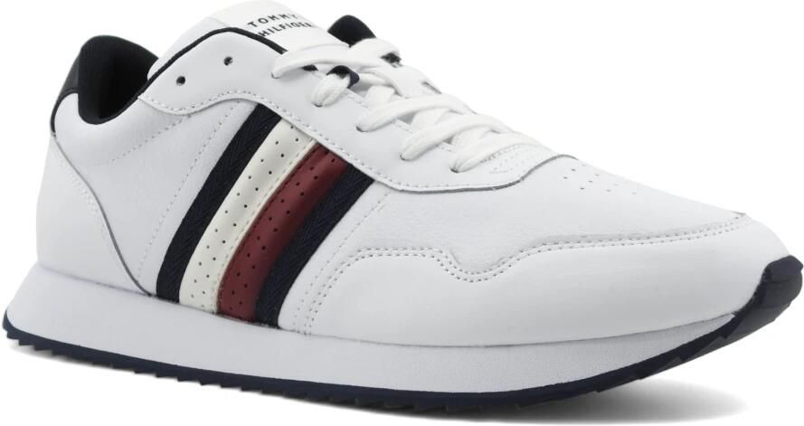 Tommy Hilfiger Plateausneakers RUNNER EVO LTH MIX ESS vrijetijdsschoen halfschoen veterschoen met zijstrepen - Foto 2
