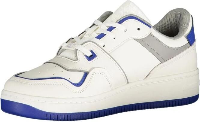 Tommy Hilfiger Sportieve witte sneakers met koningsblauwe details - Foto 2
