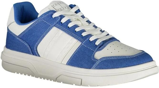Tommy Hilfiger Witte polyester sneakers met veters contrastdetails logo Blue Heren - Foto 3