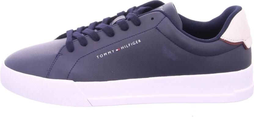 Tommy Hilfiger Sneakers TH COURT LTH DETAIL ESS vrijetijdsschoen lage schoen veterschoen met zijlijk logo-opdruk - Foto 5