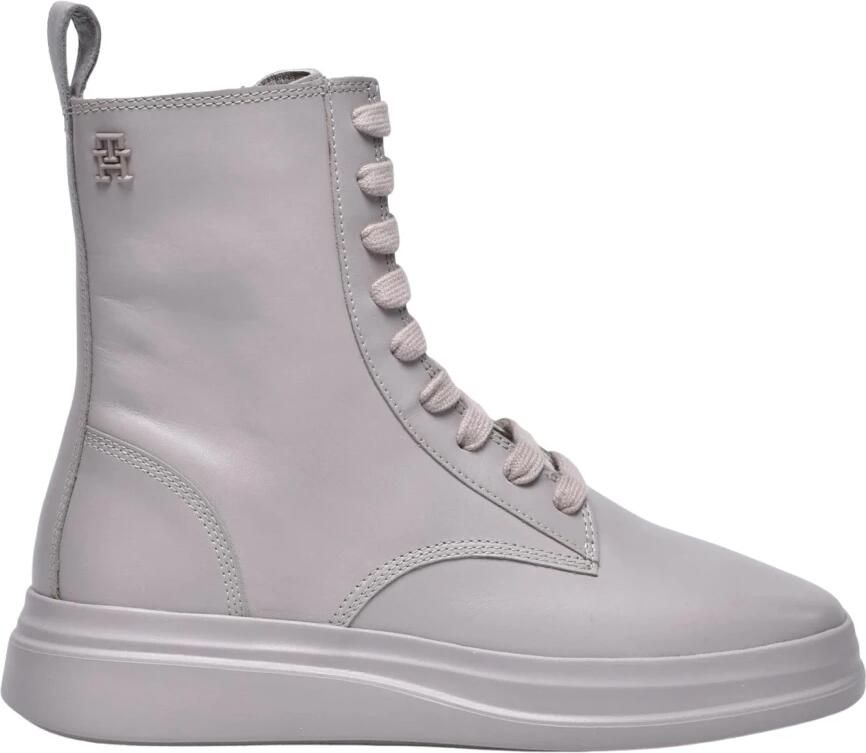 Tommy Hilfiger Sportieve leren platte laars