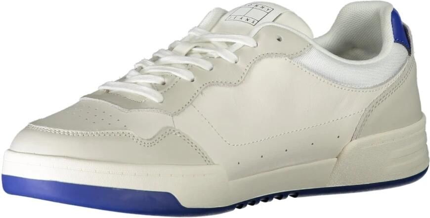 Tommy Hilfiger Sportieve Witte Sneakers Blauwe Details Logo White Heren - Foto 2