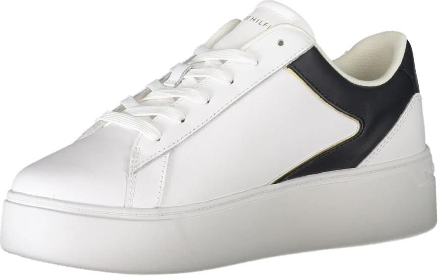 Tommy Hilfiger Plateausneakers TH PLATFORM COURT SNEAKER met contrastafwerking vrijetijdsschoen halve schoen veterschoen - Foto 2