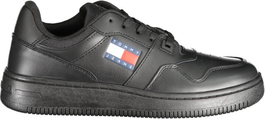 TOMMY JEANS Plateausneakers TJW RETRO BASKET ESS vrijetijdsschoen lage schoen veterschoen met zijlogo-vlag