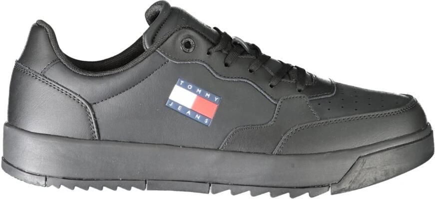 TOMMY JEANS Sneakers (NEW) TJM CUPSOLE LEATHER ESS vrijetijdsschoen lage schoen veterschoen in basket-look