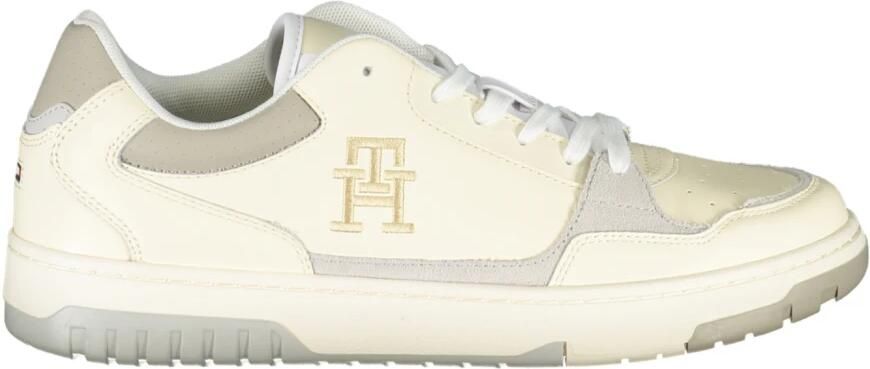 Tommy Hilfiger Beige Sports Sneakers met Unieke Borduursels Beige Heren