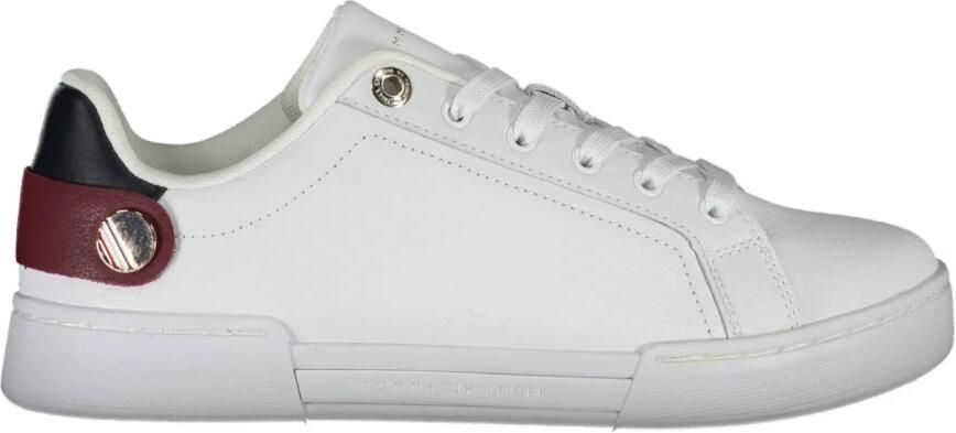 Tommy Hilfiger Witte Polyester Sneaker met Contrasterende Details White Dames - Foto 3