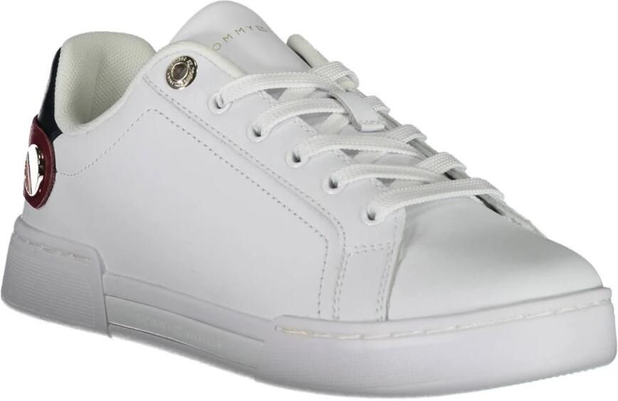 Tommy Hilfiger Witte Polyester Sneaker met Contrasterende Details White Dames - Foto 2