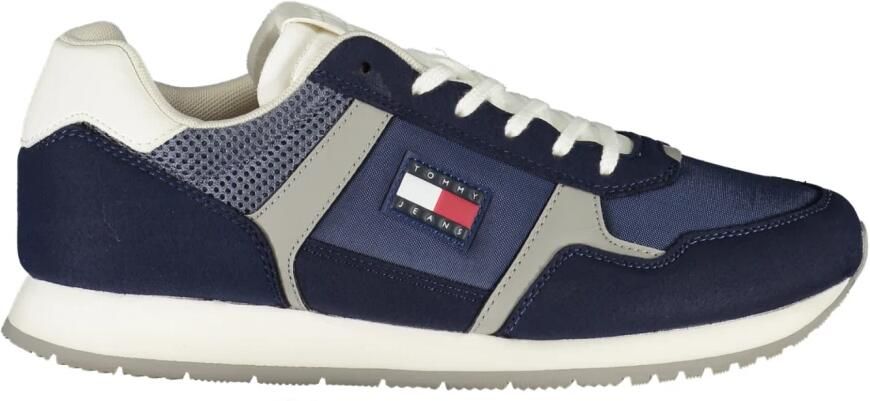 TOMMY JEANS Sneakers TJM RUNNER CASUAL veterschoen halfhoge schoen vrijetijdsschoen met zijdelings logovlag