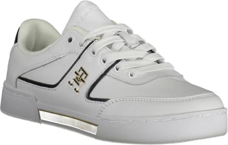 TOMMY HILFIGER Lage Sneakers Dames Th Prep Court Maat: 36 Materiaal: Leer Kleur: Wit - Foto 6