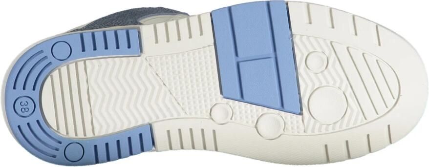 TOMMY JEANS Plateausneakers THE BROOKLYN DENIM LEATHER plateau vrijetijdsschoen lage schoen veterschoen in contrastlook - Foto 4