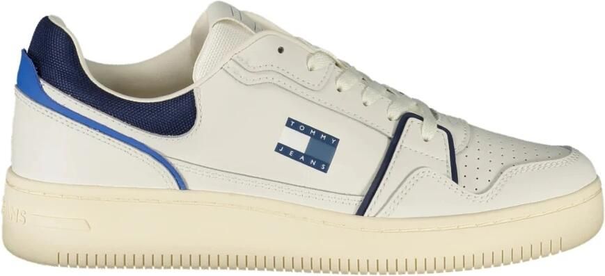 TOMMY JEANS Sneakers TJM RETRO BASKET vrijetijdsschoen halfhoge schoen veterschoen met contrastdetails