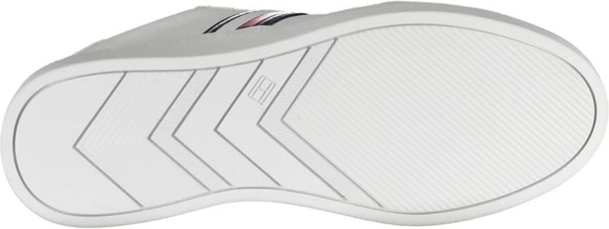 Tommy Hilfiger Sportieve witte vetersneakers met contrastdetails - Foto 5
