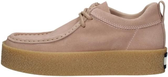 Tommy Hilfiger Tommy Jeans Suede Shoe Veterschoenen Laag Beige