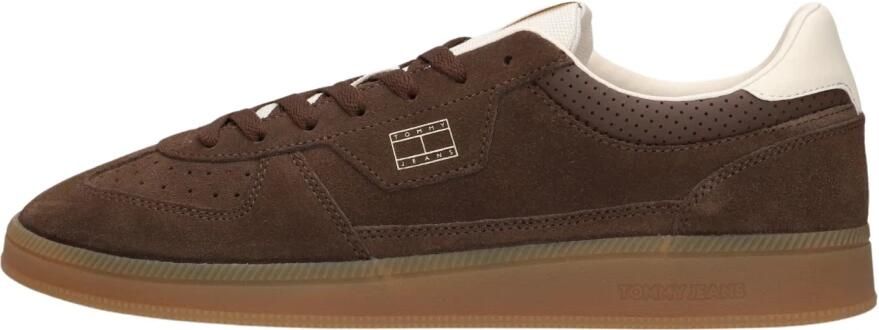 Tommy Jeans The Greenwich Edge suède sneakers bruin - Foto 7