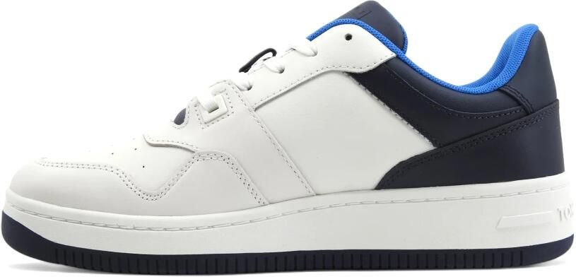 TOMMY JEANS Sneakers TJM BASKET LEATHER vrijetijdsschoen lage schoen veterschoen met contrasterende details
