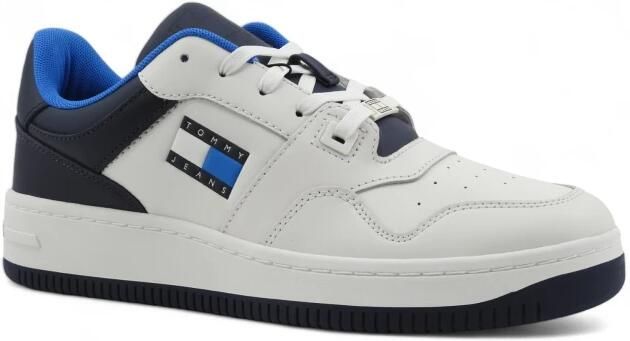 TOMMY JEANS Sneakers TJM BASKET LEATHER vrijetijdsschoen lage schoen veterschoen met contrasterende details - Foto 2