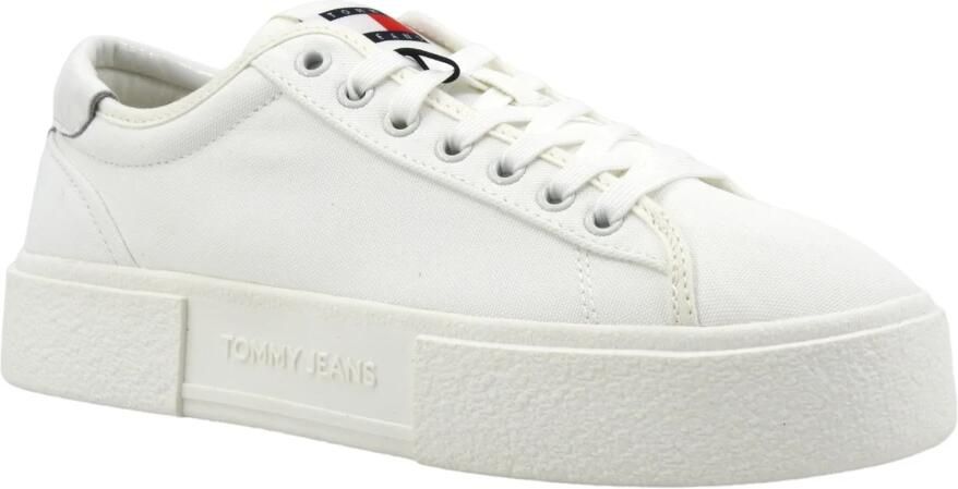 Tommy Jeans Flatform Foxing Sneakers White Heren