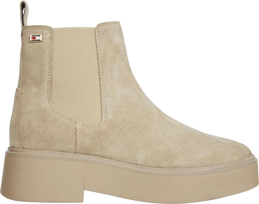 Tommy Hilfiger Tonal Suede Chunky Chelsea Boot