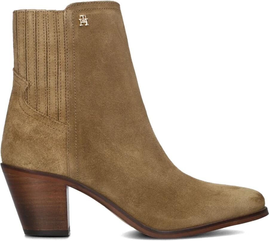 TOMMY HILFIGER Bruine Enkellaarsjes Western Mid Heel S - Foto 2