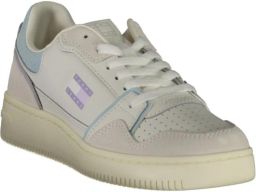 TOMMY JEANS Sneakers met sleehak TJW RETRO BASKET SNEAKER veterschoen halfhoge schoen vrijetijdsschoen met zijdelingse logovlag