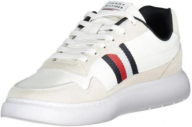 Tommy Hilfiger Sneakers TH CUPSET RWB LTH met zijstrepen vrijetijdsschoen lage schoen veterschoen - Foto 9