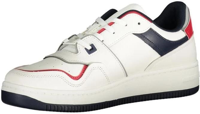 TOMMY JEANS Sneakers met sleehak TJM RETRO BASKET CUPSOLE veterschoenen vrijetijdsschoen lage schoen met contrastafwerkingen - Foto 2