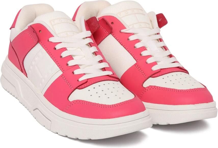 TOMMY JEANS Tjw Skate D Sneakers Leren Sneaker Dames Roze