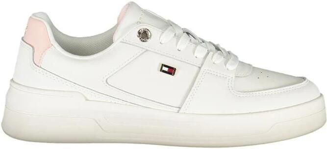 Tommy Hilfiger Plateausneakers FLAG BASKET SNEAKER met zijlogo-vlag vrijetijdsschoen halfhoge schoen veterschoen