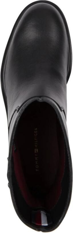 Tommy Hilfiger Zwarte Biker Enkellaarsjes