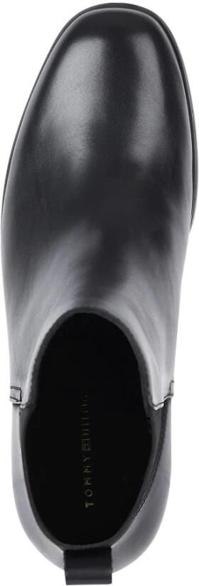 Tommy Hilfiger Zwarte Chelsea Thermo Enkellaarzen Black Dames