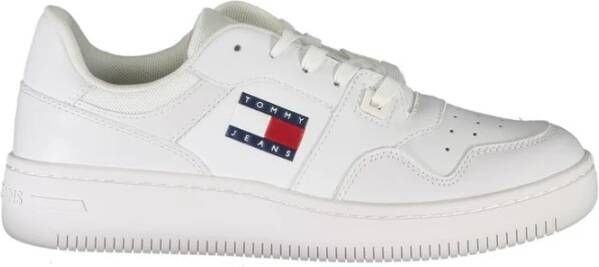 Tommy Hilfiger Urban Chic Wit Lederen Dames Sneakers White Dames