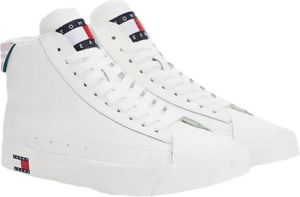 Tommy Hilfiger Varsity Mid Trainers Wit Dames