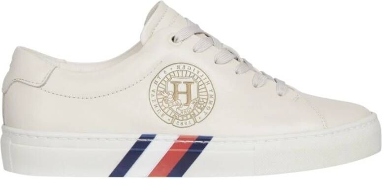 Tommy Hilfiger Beige Polyester Sneaker met Contrasterende Details Beige Dames - Foto 3