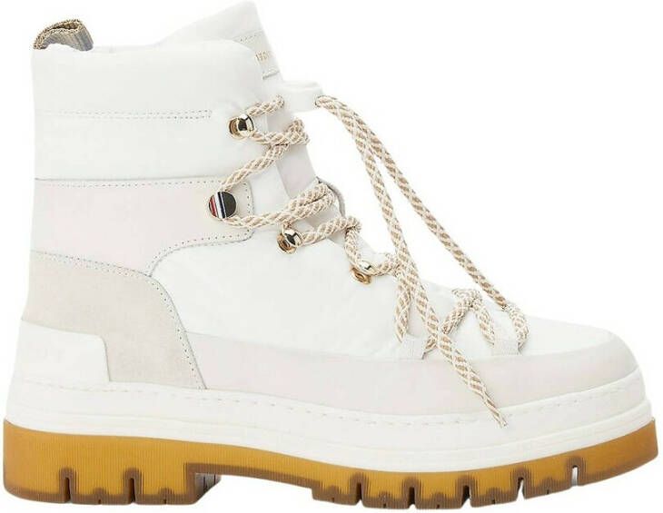 Tommy Hilfiger Gorpcore Laced Outdoor Boot Veterboots Laarzen Met Veters Dames Wit - Foto 5