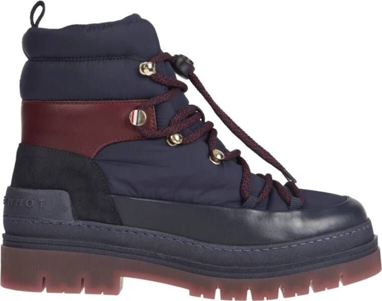 Tommy Hilfiger Veterlaarzen Blauw Dames