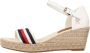 Tommy Hilfiger Sandaaltjes SHIMMERY RIBBON MID WEDGE SANDAL met gestreepte textielen bandage - Thumbnail 7