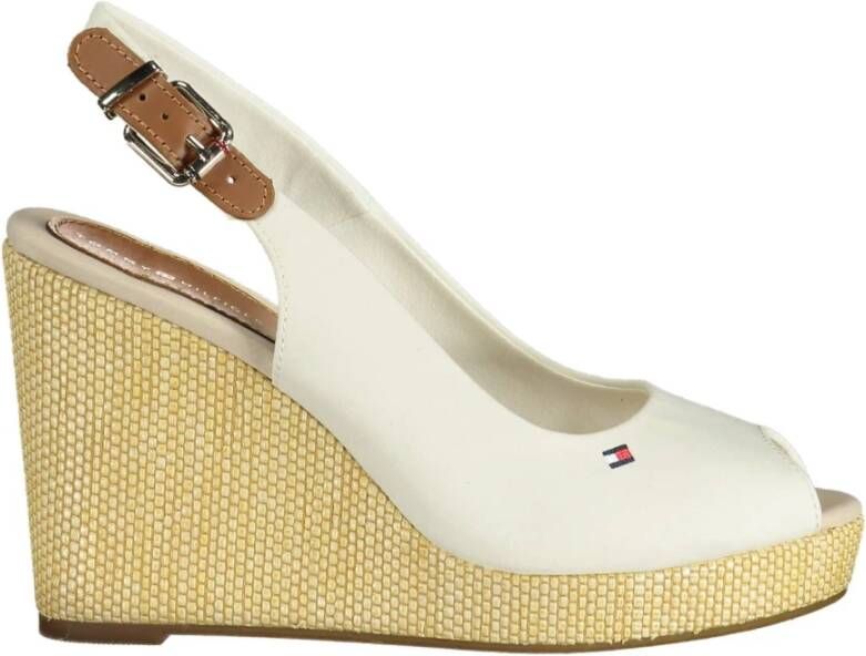 Tommy Hilfiger Iconic Elba Sling Back Sandalen Met Sleehak Grijs Vrouw - Foto 12