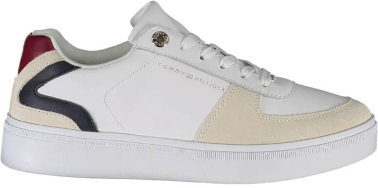 Tommy Hilfiger Witte Sneakers met Contrasterende Details Wit Dames
