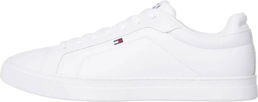 Tommy Hilfiger Plateausneakers ICON COURT LTH FLAG ESS vrijetijdsschoen lage schoen veterschoen met kleine logovlag - Foto 2