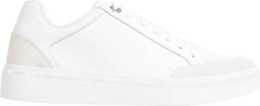 Tommy Hilfiger Witte Court Sneaker Damesschoenen White Dames